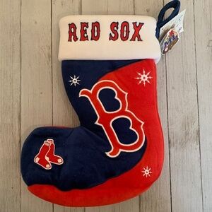 Boston Red Sox Christmas Stocking Team Beans Authentic Baseball XMAS MLB 10" NEW